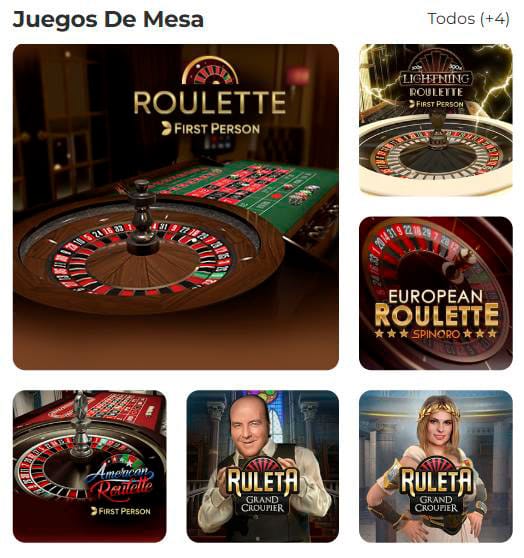 Ruleta en vivo del casino Gratogana